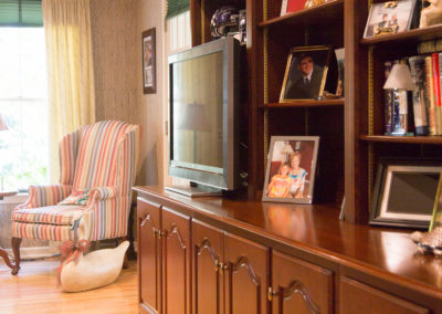 Custom cabinets living room
