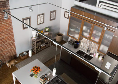 Custom loft kitchen Harrisonburg Virginia interior design