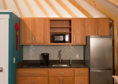 Custom yurt kitchen Rockingham Virginia