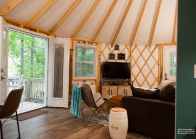 Yurt interior build-out