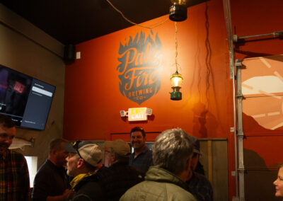 Our owner at the opening of Pale Fire Brewing Co in Basye, VA.